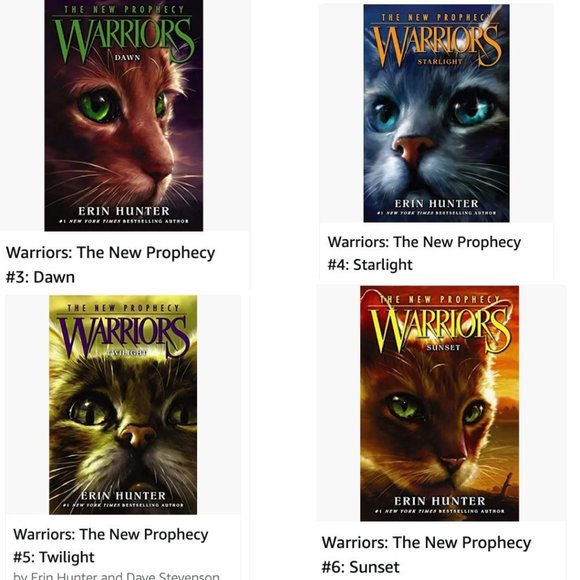 Warriors: The New Prophecy Books - #3, #4 ,  #5, #6 In perfect shape - Picture 3 of 10